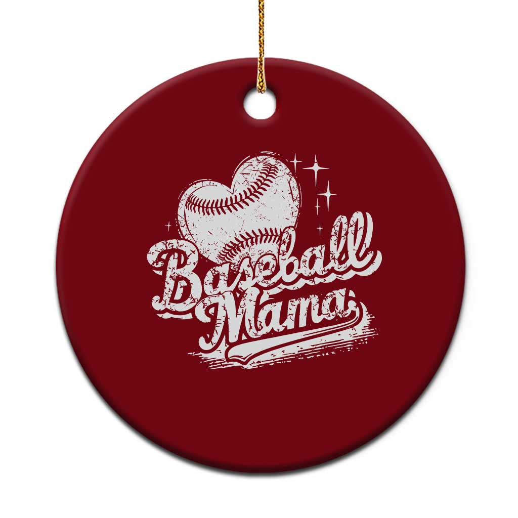 Baseball Mama Ceramic Ornament Baseball Season Mom Raising Ballers TS10 1pc Red Print Your Wear