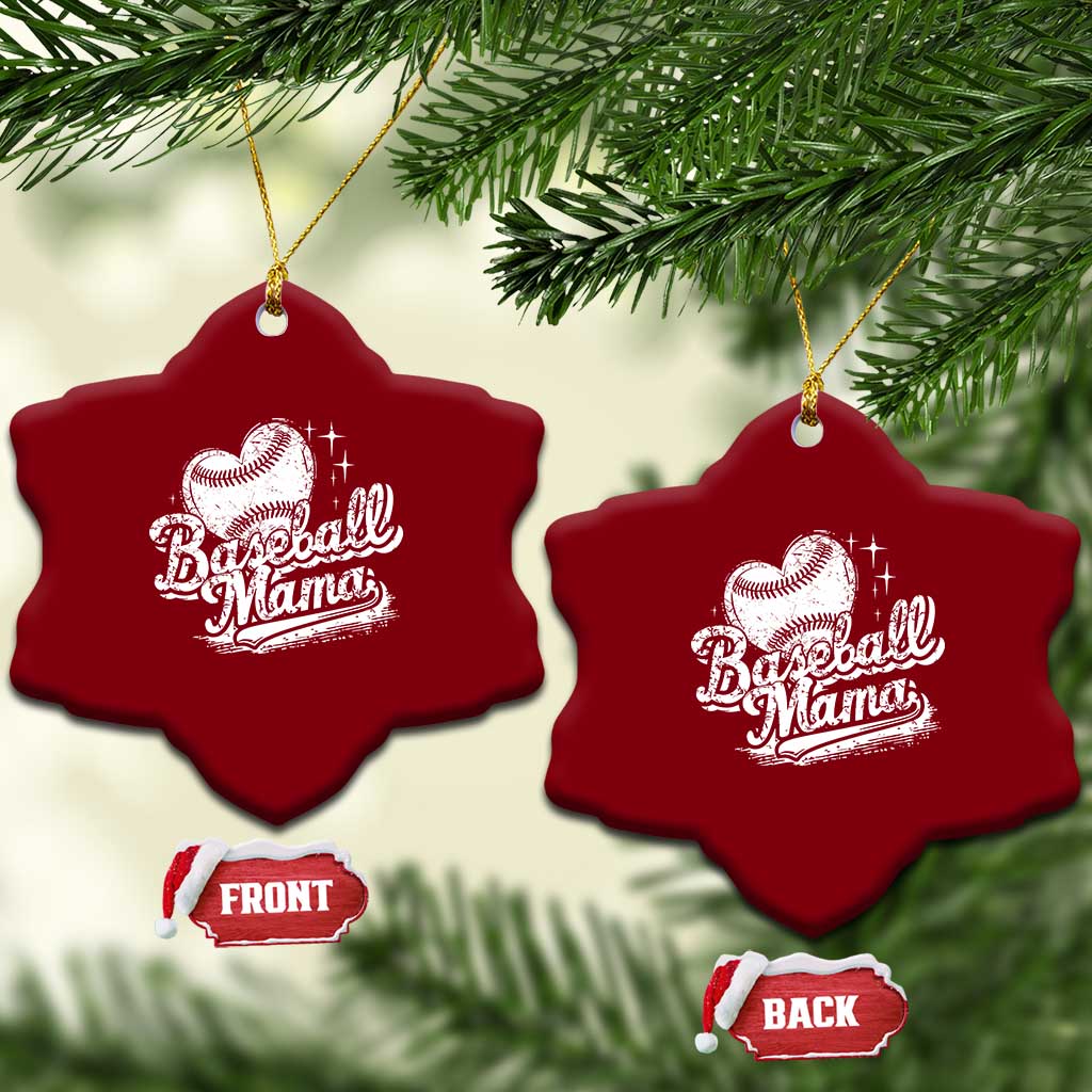 Baseball Mama Ceramic Ornament Baseball Season Mom Raising Ballers TS10 Print Your Wear