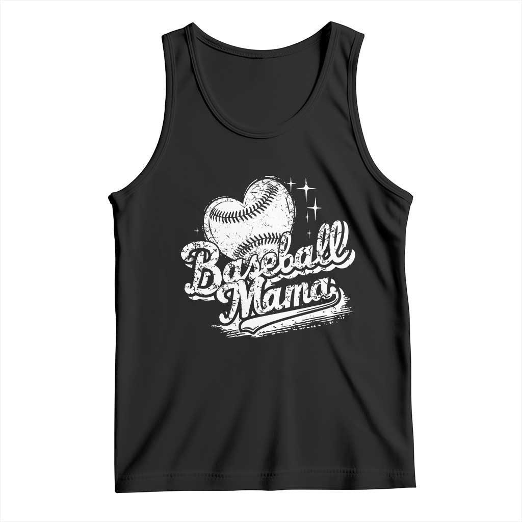 Baseball Mama Tank Top Baseball Season Mom Raising Ballers TS10 Black Print Your Wear