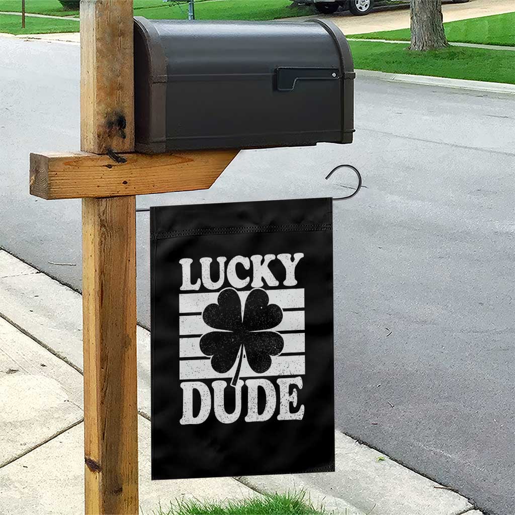 Funny Lucky Dude Garden Flag Irish Boys St Patricks Day TS10 Print Your Wear