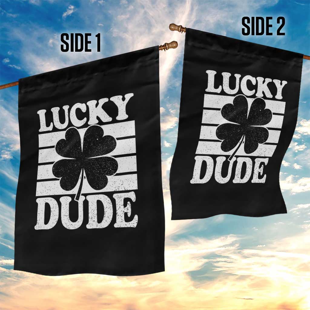 Funny Lucky Dude Garden Flag Irish Boys St Patricks Day TS10 Print Your Wear