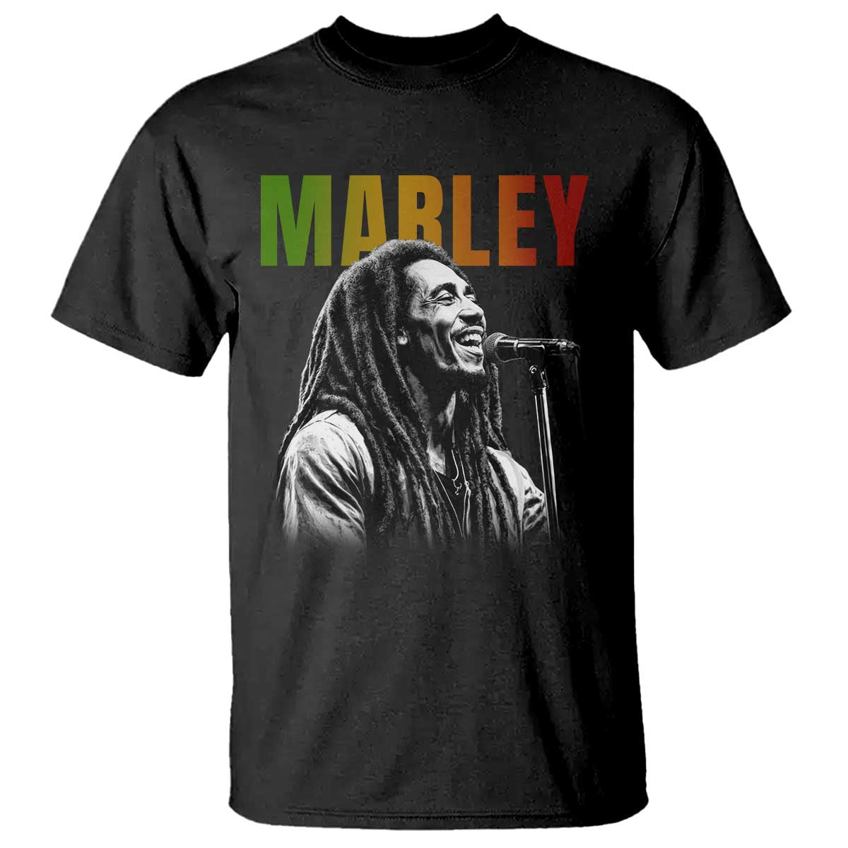Vintage Marley T Shirt Rastaman Jamaica Jamaican Rasta Reggage Music TS10 Black Print Your Wear