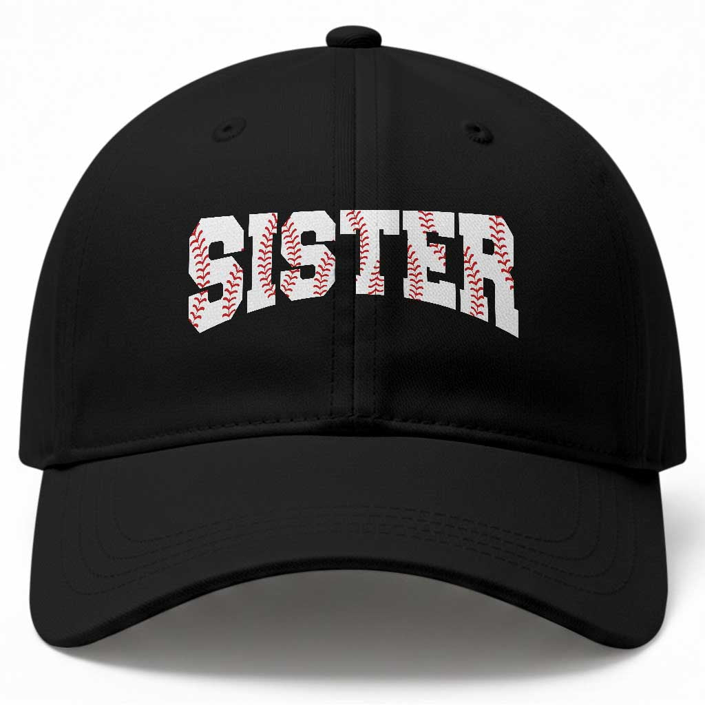 Baseball Sister Baseball Cap Retro Varsity Baseball Season Family TS10 Print Your Wear