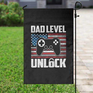 Funny New Dad Garden Flag First Fathers Day Dad Level Unlocked Gaming Gamer TS10 Print Your Wear