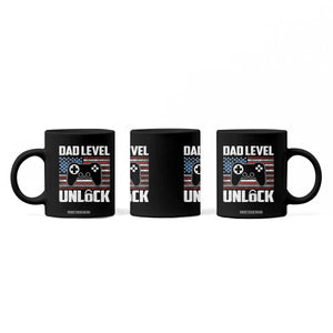 Funny New Dad Coffee Mug First Fathers Day Dad Level Unlocked Gaming Gamer TS10 Print Your Wear