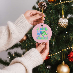 Donate Life Month Ceramic Ornament In April We Save Lives Organ Donation TS10 1pc Light Pink Print Your Wear