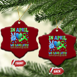 Donate Life Month Ceramic Ornament In April We Save Lives Organ Donation TS10 Print Your Wear
