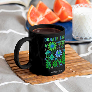 Organ Donation Awareness Coffee Mug Green Ribbon Donate Life Floral TS10 Print Your Wear