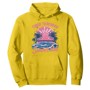 Tired Teachers Summer Club Hoodie Retro Mama Summer Beach Vacation Gift TS10 Daisy Print Your Wear