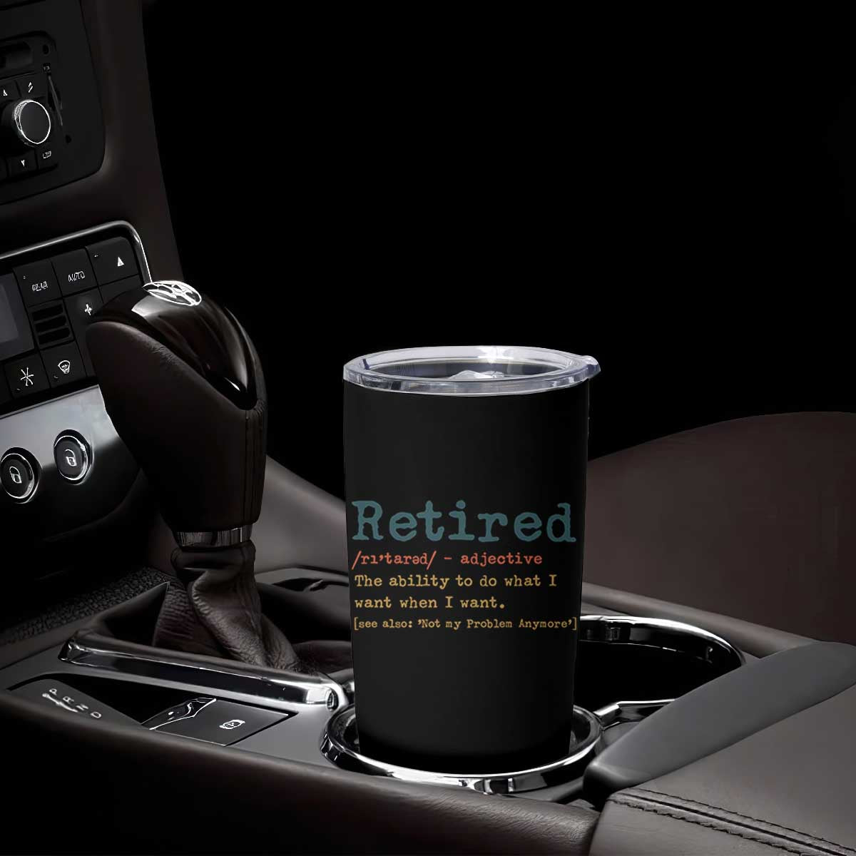 Funny Retirement Party Tumbler Cup Retired Definition Funny Retirement Gag TS10 Print Your Wear