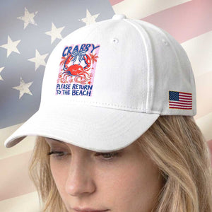 Summer Vacation Baseball Cap If Crabby Return To Beach Retro Graphic TS10 Print Your Wear
