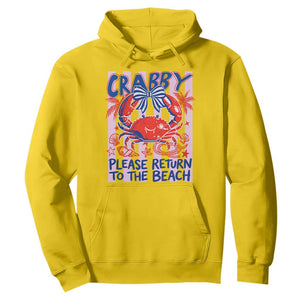 Summer Vacation Hoodie If Crabby Return To Beach Retro Graphic TS10 Daisy Print Your Wear