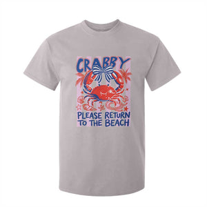 Summer Vacation T Shirt For Kid If Crabby Return To Beach Retro Graphic TS10 Ice Gray Print Your Wear