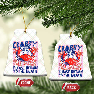 Summer Vacation Ceramic Ornament If Crabby Return To Beach Retro Graphic TS10 Print Your Wear