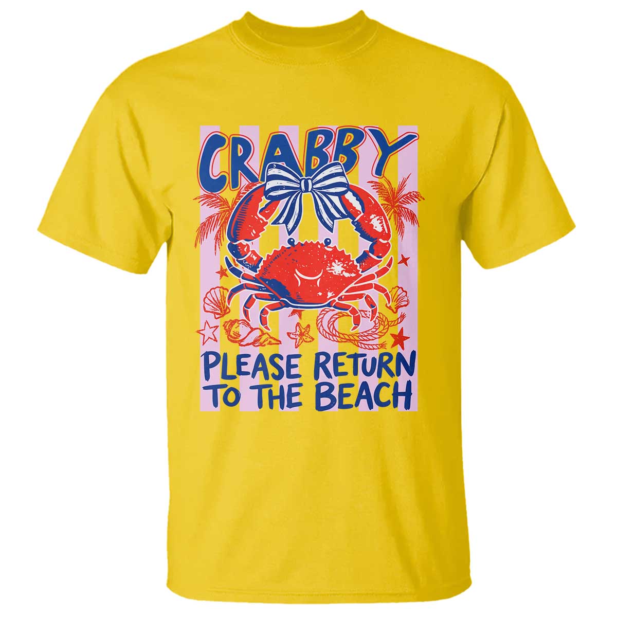 Summer Vacation T Shirt If Crabby Return To Beach Retro Graphic TS10 Daisy Print Your Wear
