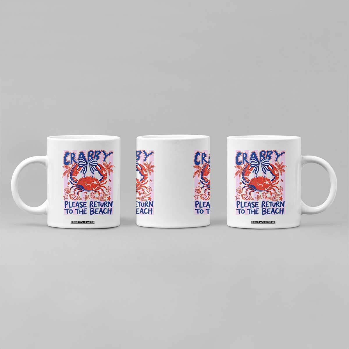 Summer Vacation Coffee Mug If Crabby Return To Beach Retro Graphic TS10 Print Your Wear