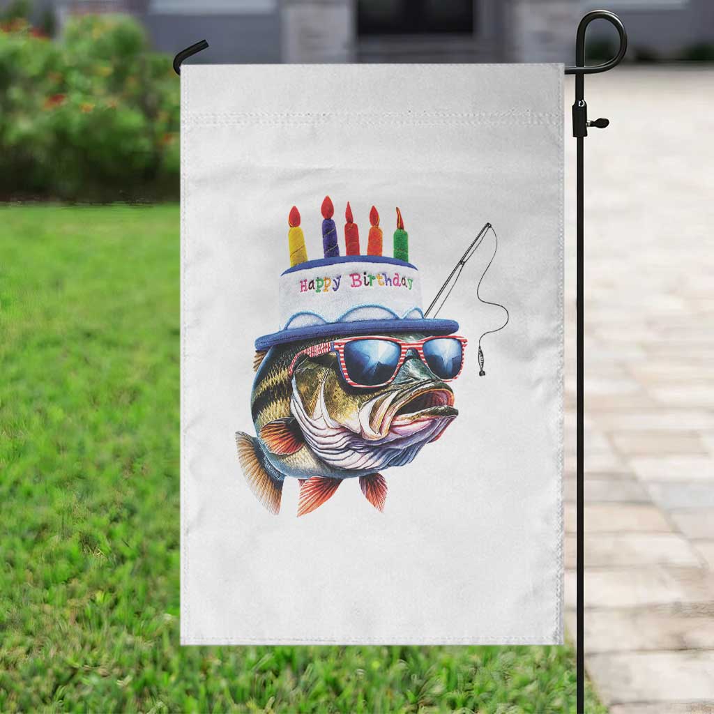 Bass Fishing Birthday Garden Flag Fish Party Theme TS10 Print Your Wear