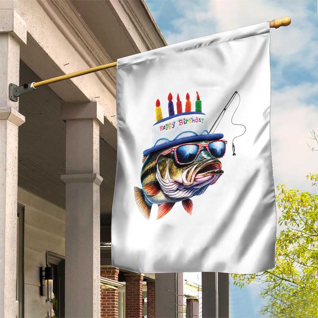 Bass Fishing Birthday Garden Flag Fish Party Theme TS10 Print Your Wear