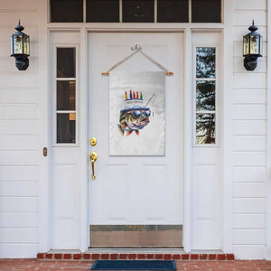 Bass Fishing Birthday Garden Flag Fish Party Theme TS10 Print Your Wear