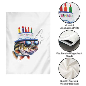Bass Fishing Birthday Garden Flag Fish Party Theme TS10 Print Your Wear