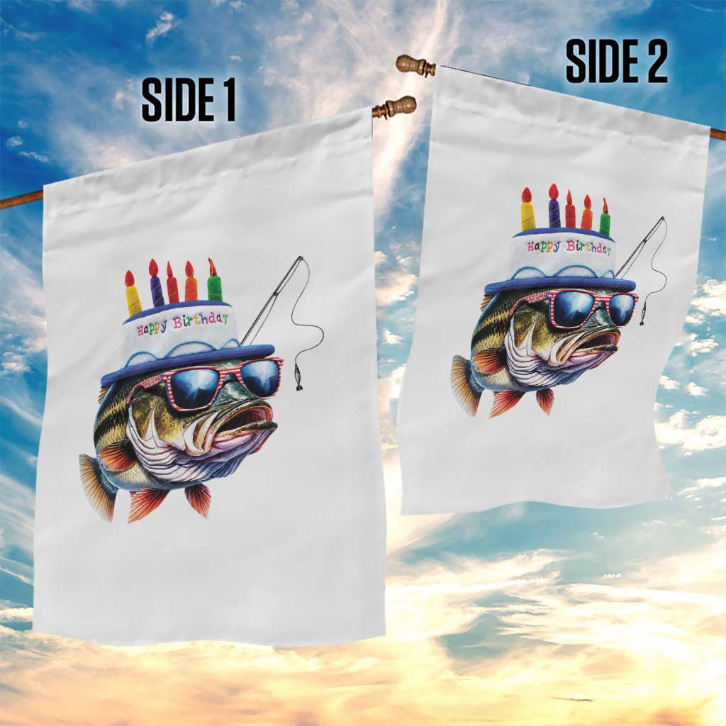 Bass Fishing Birthday Garden Flag Fish Party Theme TS10 Print Your Wear
