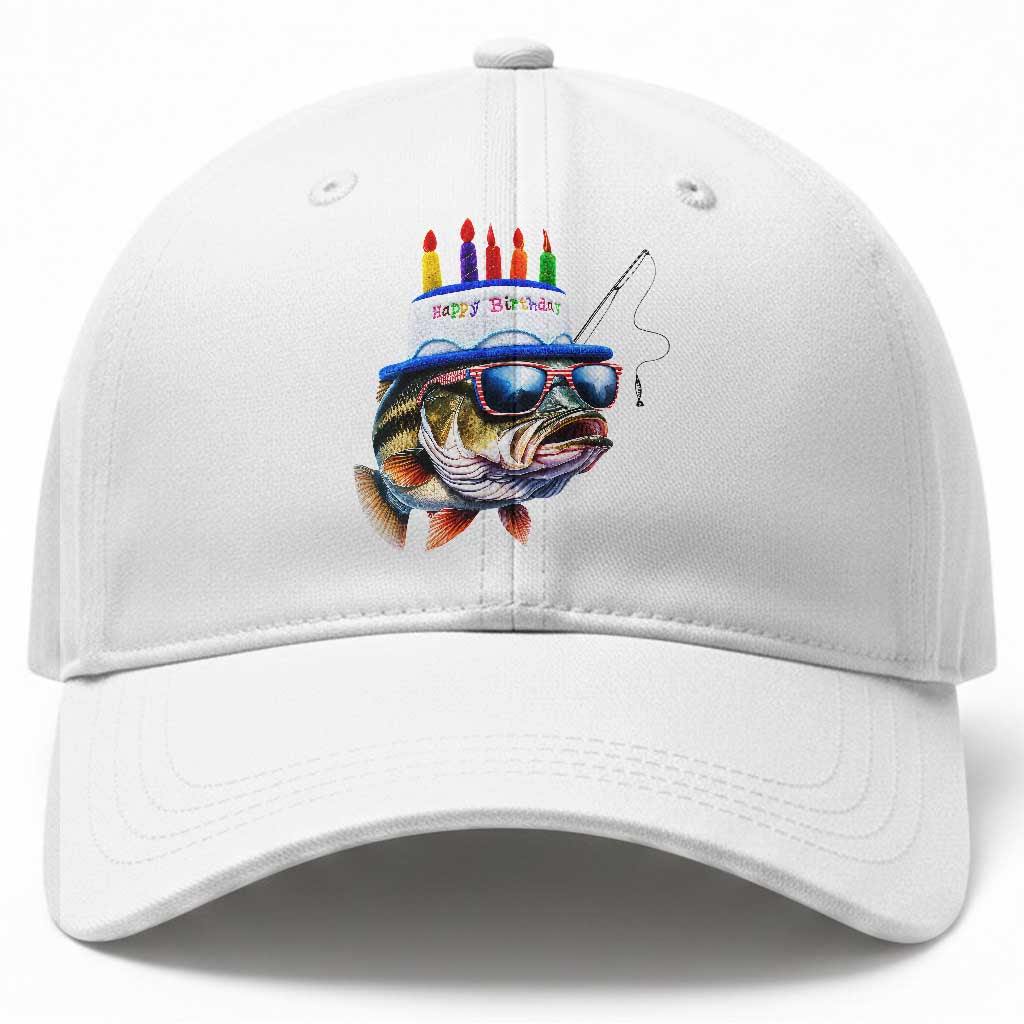 Bass Fishing Birthday Baseball Cap Fish Party Theme TS10 Print Your Wear