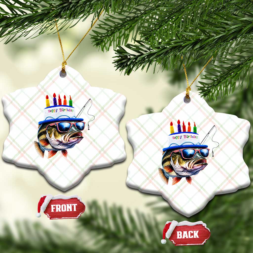 Bass Fishing Birthday Ceramic Ornament Fish Party Theme TS10 Print Your Wear