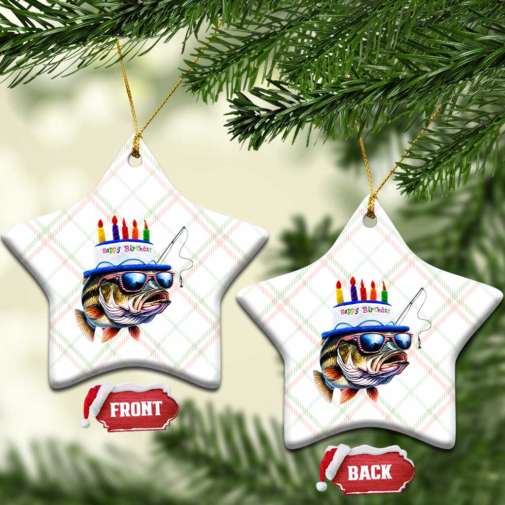 Bass Fishing Birthday Ceramic Ornament Fish Party Theme TS10 Print Your Wear