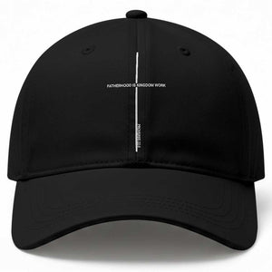 Christian Dad Baseball Cap Fatherhood Is Kingdom Work Cross Daddy Bible Verse TS10 Print Your Wear