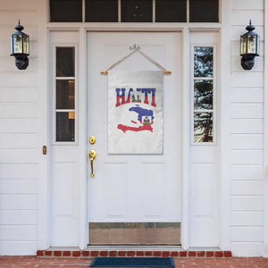 Haiti Pride Garden Flag Retro Vintage Haitian Flag Map Pride Graphic TS10 Print Your Wear