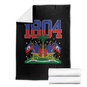 Haitian Revolution 1804 Throw Blanket Haiti Flag Independence Day Haitian Graphic TS10 Black Print Your Wear