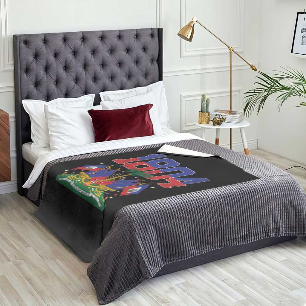Haitian Revolution 1804 Throw Blanket Haiti Flag Independence Day Haitian Graphic TS10 Print Your Wear