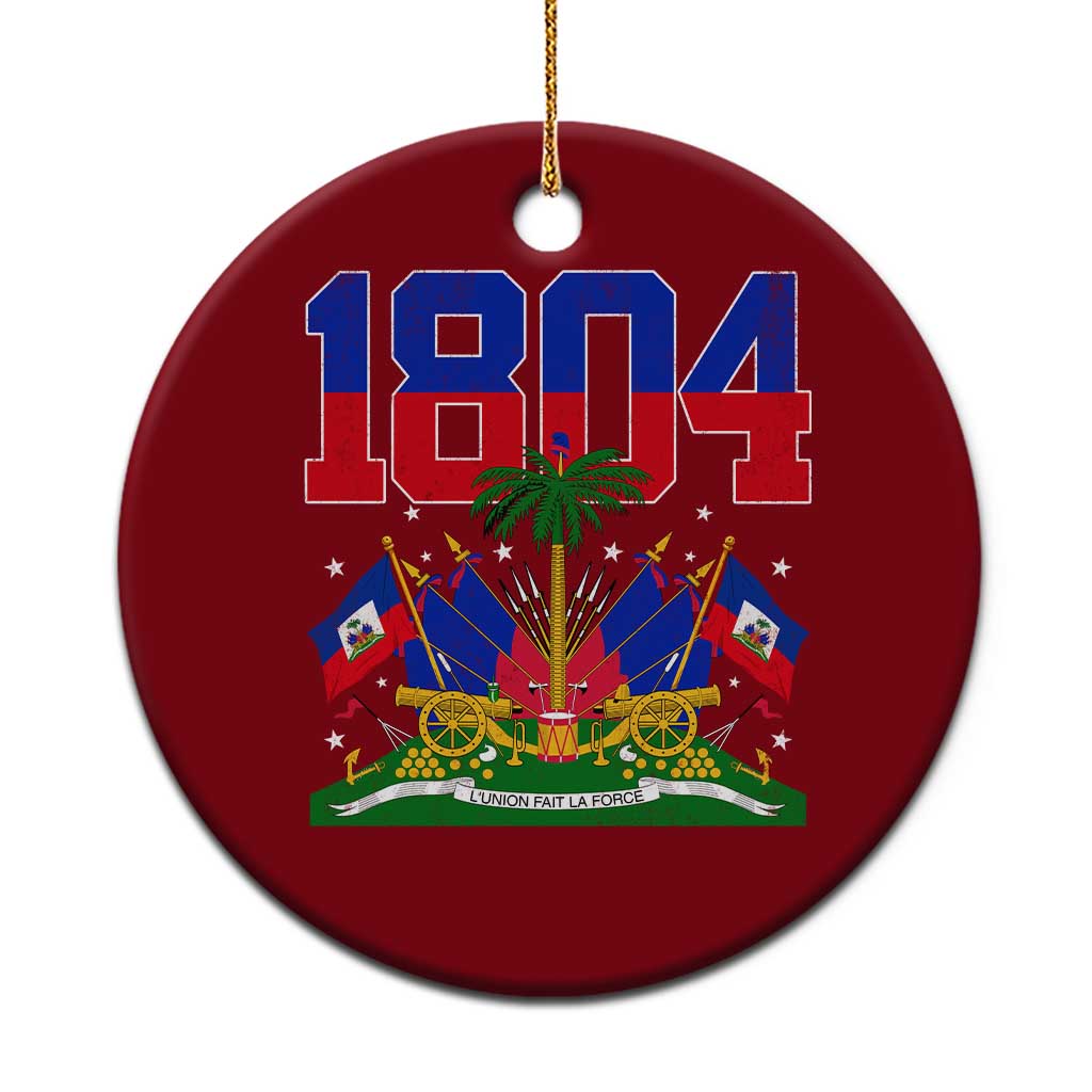 Haitian Revolution 1804 Ceramic Ornament Haiti Flag Independence Day Haitian Graphic TS10 1pc Red Print Your Wear