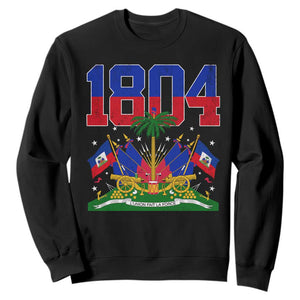 Haitian Revolution 1804 Sweatshirt Haiti Flag Independence Day Haitian Graphic TS10 Black Print Your Wear