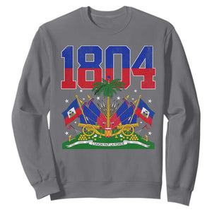 Haitian Revolution 1804 Sweatshirt Haiti Flag Independence Day Haitian Graphic TS10 Charcoal Print Your Wear