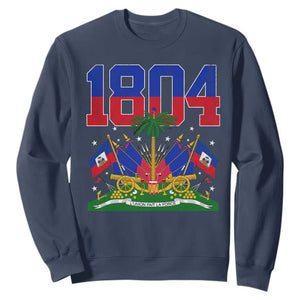 Haitian Revolution 1804 Sweatshirt Haiti Flag Independence Day Haitian Graphic TS10 Navy Print Your Wear