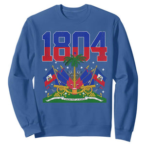 Haitian Revolution 1804 Sweatshirt Haiti Flag Independence Day Haitian Graphic TS10 Royal Blue Print Your Wear