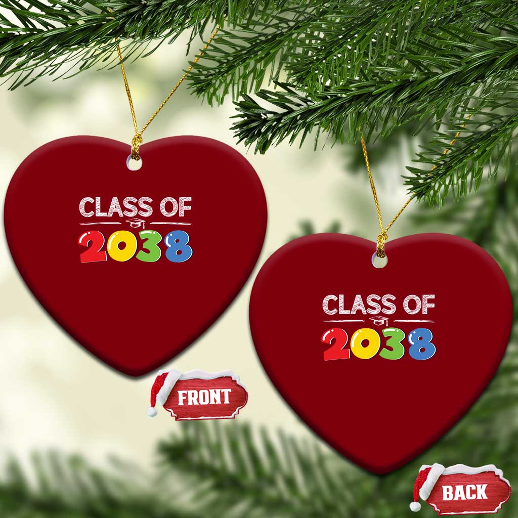 Class of 2038 Ceramic Ornament Grow With Me Kindergarten TS10 Print Your Wear