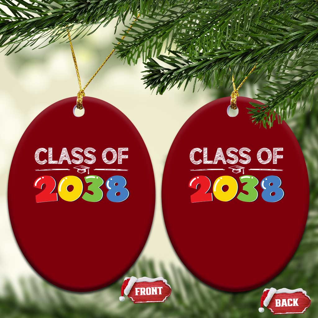 Class of 2038 Ceramic Ornament Grow With Me Kindergarten TS10 Print Your Wear