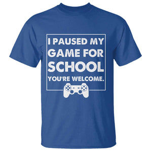 Funny Gamer Back to School T Shirt Funny Boys Video Gaming TS10 Royal Blue Print Your Wear