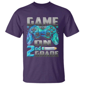 Back to School 2nd Grade Gamer T Shirt Boys Kids Back To School First Day TS10 Purple Print Your Wear