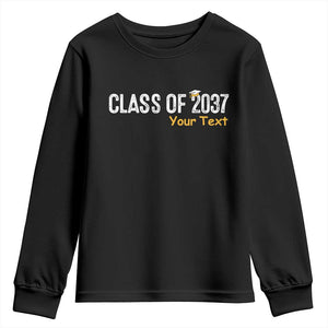 Personalized Class of 2037 Youth Sweatshirt Custom Name Grow With Me Graduation TS10 Black Print Your Wear