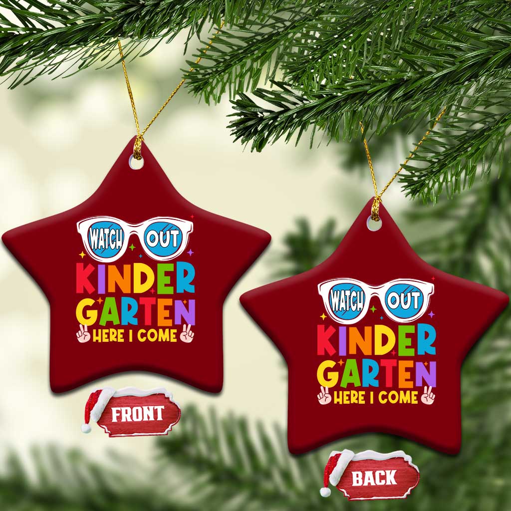Back to School Kinder Ceramic Ornament Funny Kindergarten Teacher Team TS10 Print Your Wear