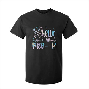 Hello Pre-k T Shirt For Kid Back To School Cute Tie Dye TS10 Black Print Your Wear