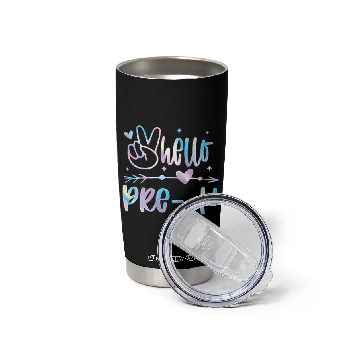 Hello Pre-k Tumbler Cup Back To School Cute Tie Dye TS10 Print Your Wear