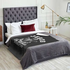 Jesus Deadlifting Throw Blanket The Ultimate Deadlifter Christian TS10 Print Your Wear