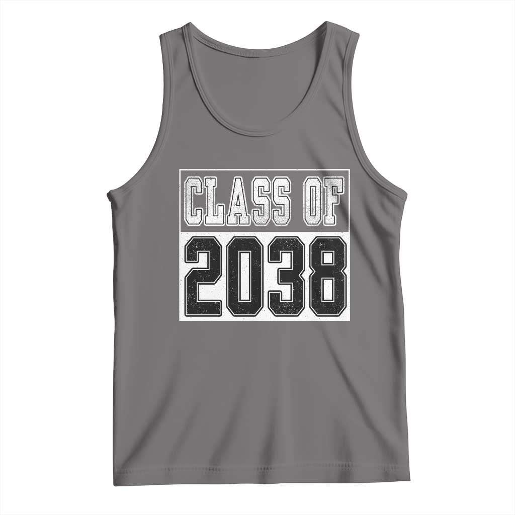 Class of 2038 Tank Top Grow With Me To Graduation TS10 Deep Heather Print Your Wear