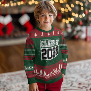 Class of 2038 Knit Sweatshirt Grow With Me To Graduation TS10 Christmas Print Your Wear