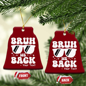 Personalized Back To School Ceramic Ornament Custom Name Happy First Day Of School TS10 Print Your Wear