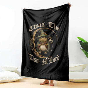 Twas the Tism MLord Frog Throw Blanket Funny Anti Social Meme TS10 Print Your Wear
